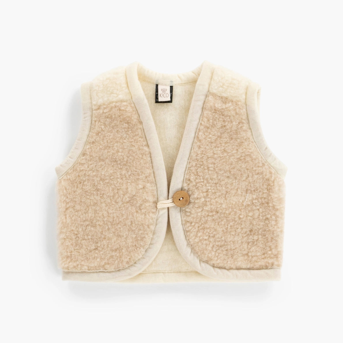 WOLLWESTE AUS 100% MERINOWOLLE - BEIGE/NATUR
