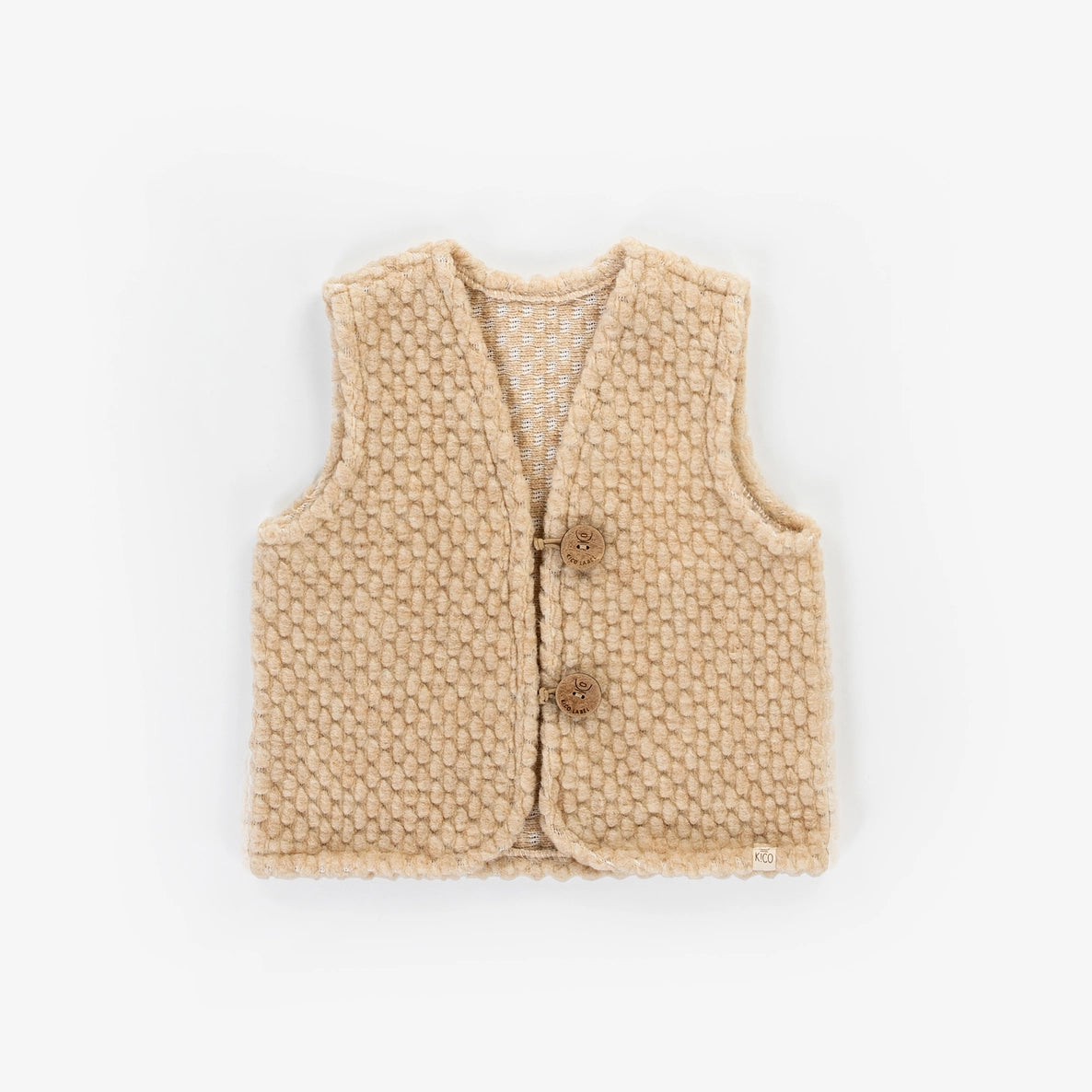 WOLLWESTE AUS 100% BOUCLEWOLLE- BEIGE