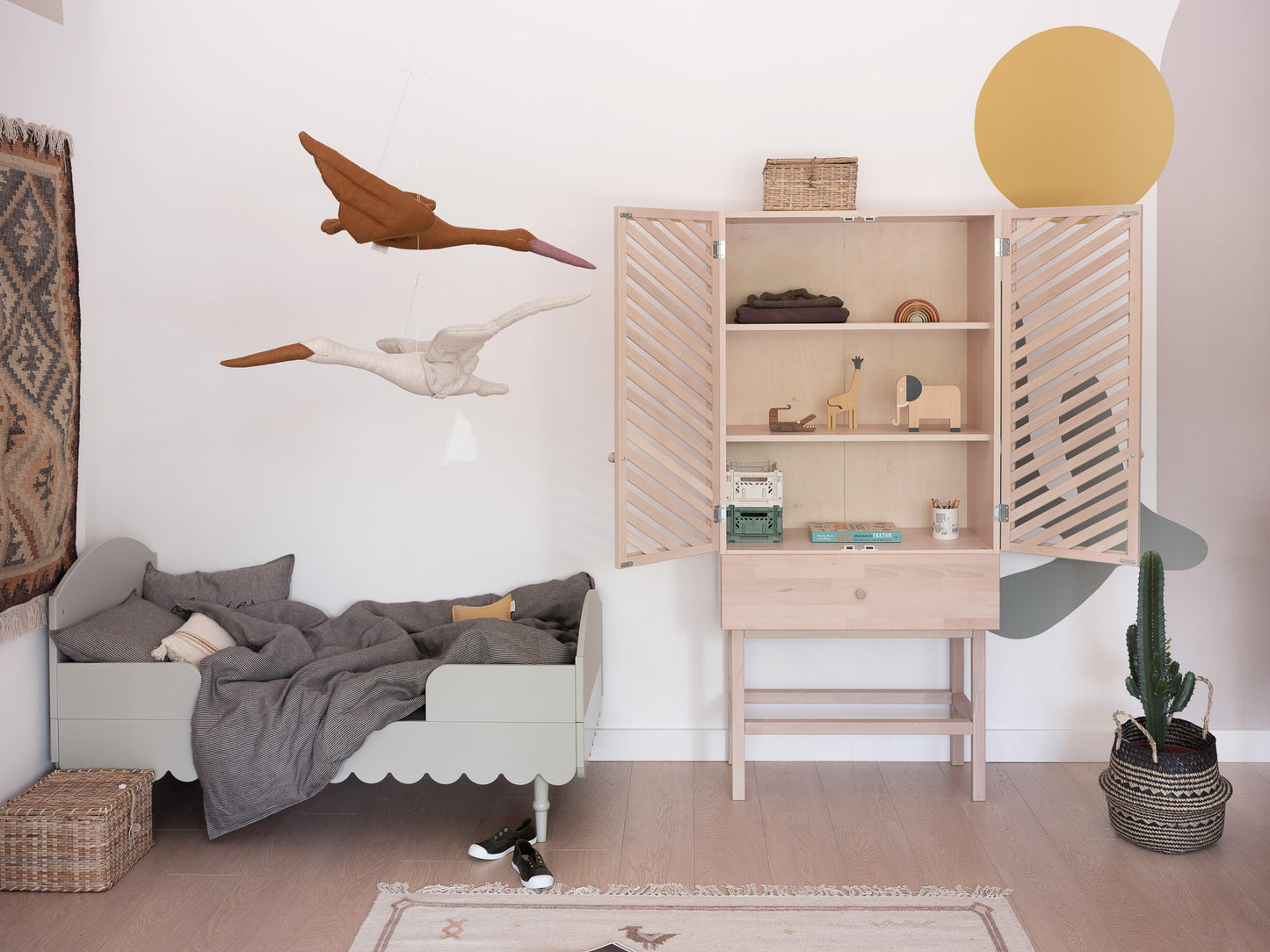 BABUSHKA BABYBETT 2in1 - OLIVE