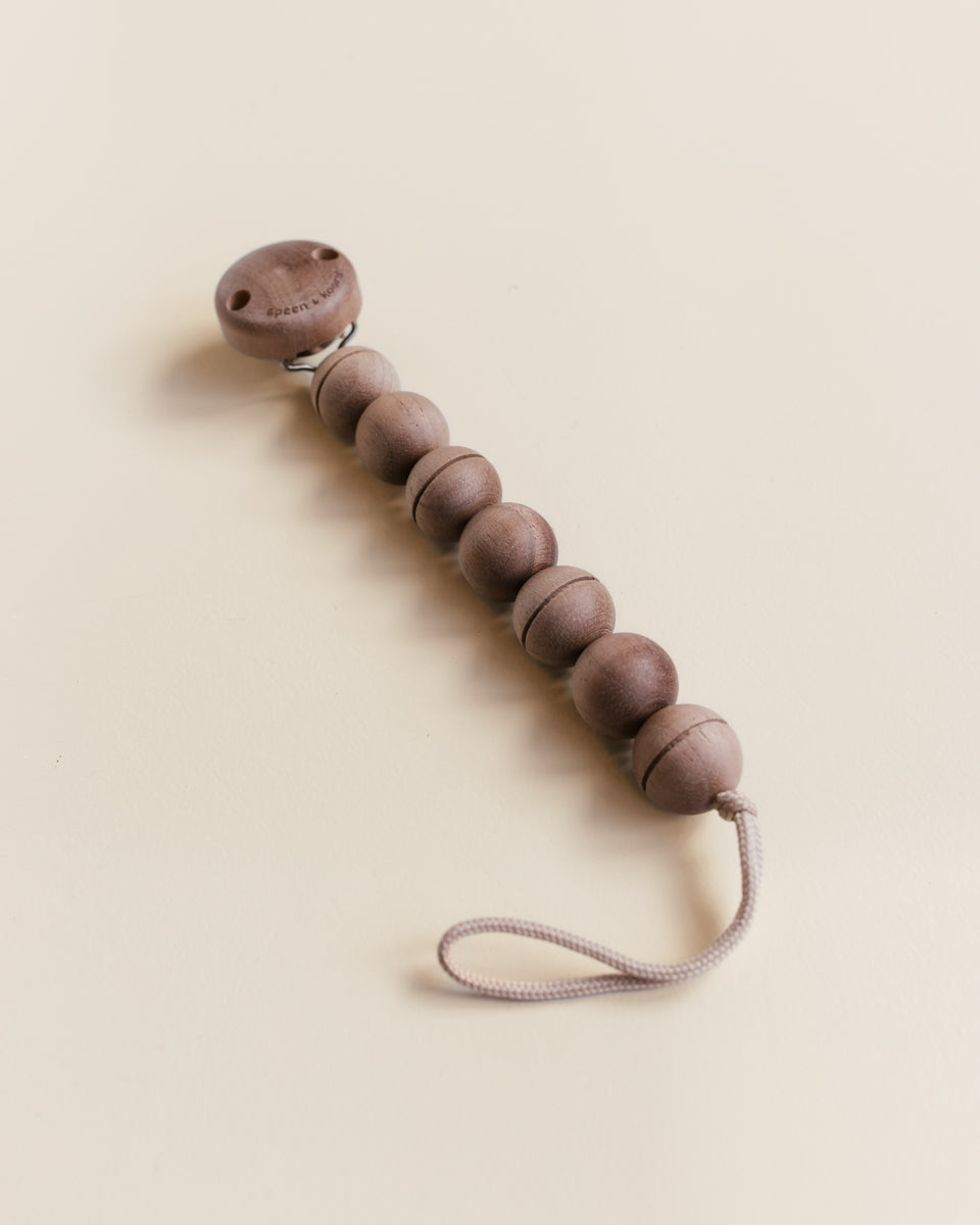 SCHNULLERKETTE ONNO - WALNUSS