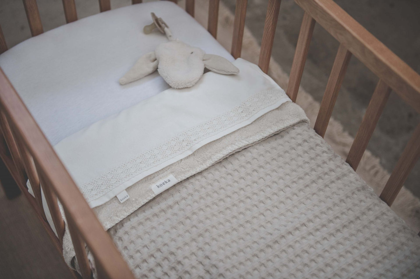 OSLO - BABYDECKE PLÜSCH - SAND