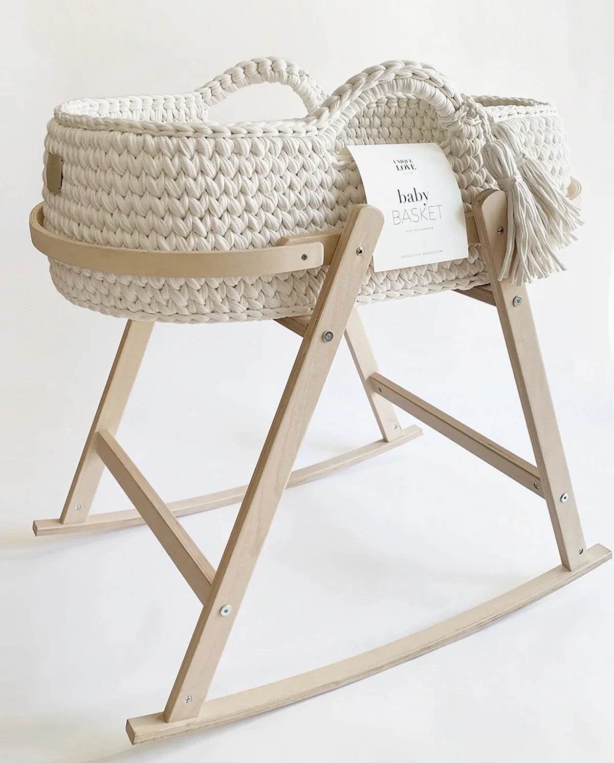 WIEGENGESTELL FÜR BABYKORB - NATURAL