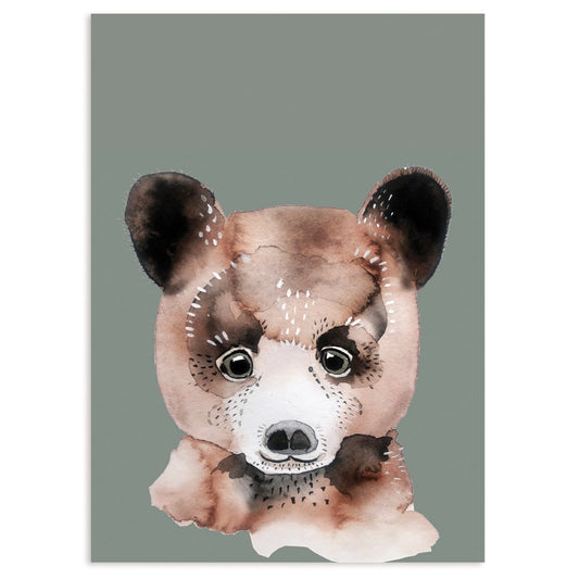 POSTKARTE - BRAUNBÄR