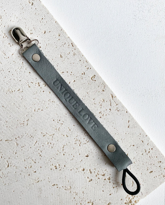 SCHNULLERBAND LEDER - OTIFANT GREY