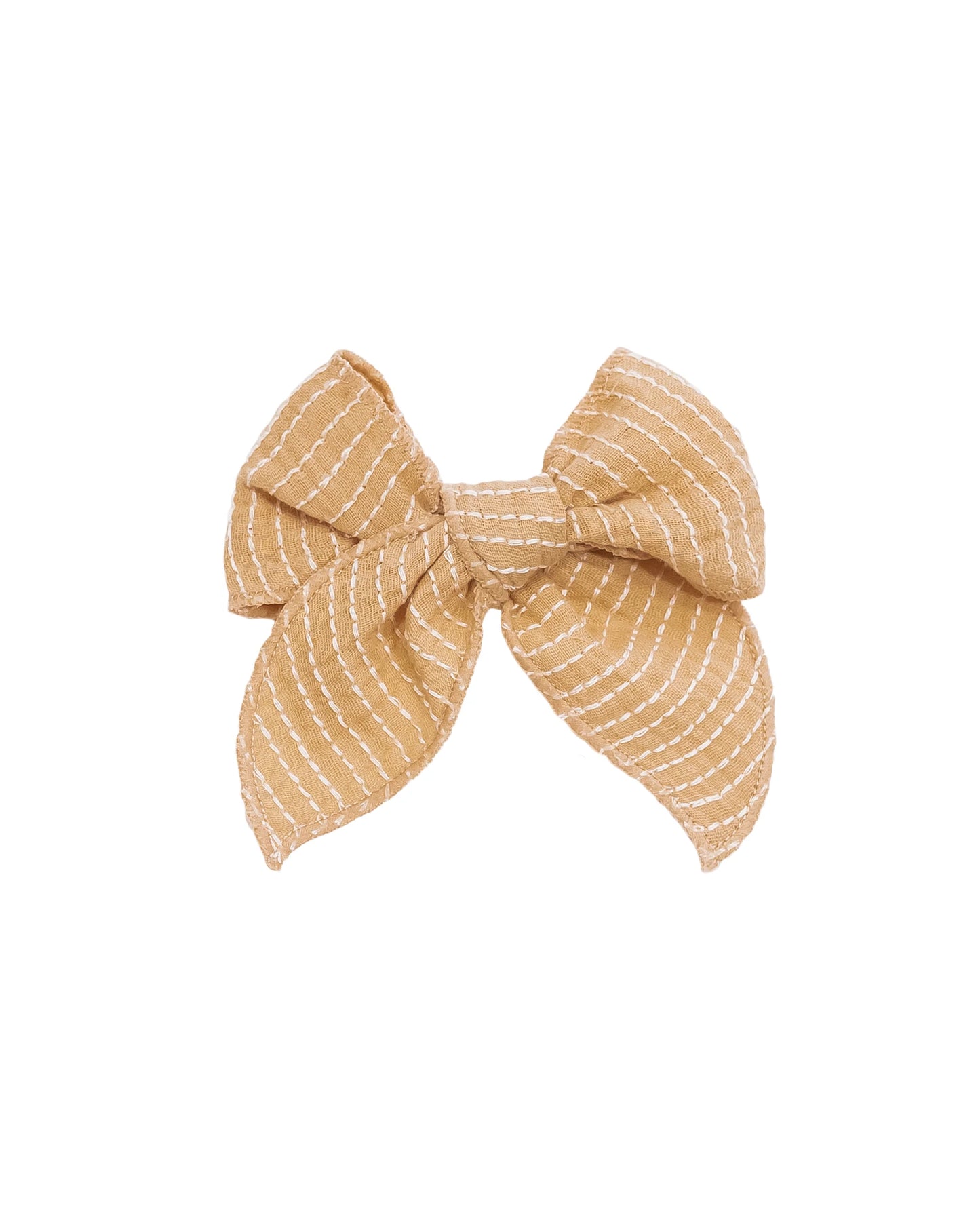 HAARSCHLEIFE - STRIPE HONEY BOW