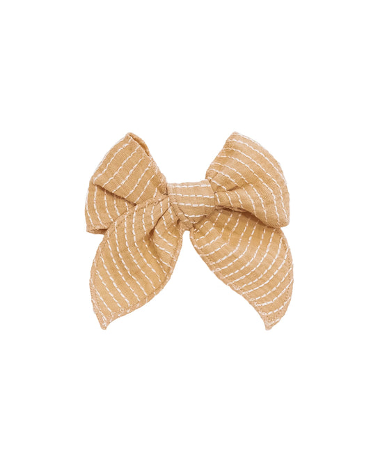 HAARSCHLEIFE - STRIPE HONEY BOW
