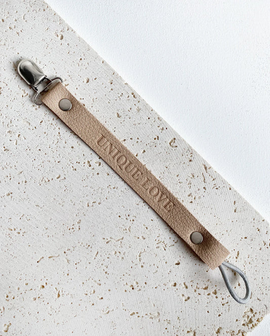 SCHNULLERBAND LEDER - WALNUT