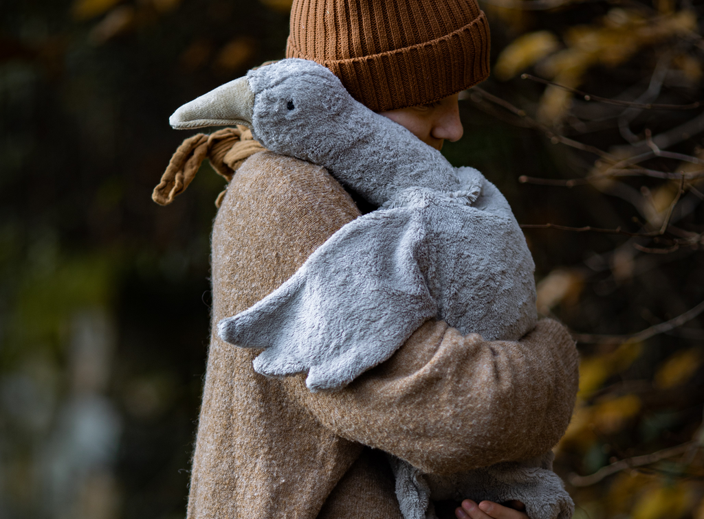 KUSCHELTIER - GANS GRAU