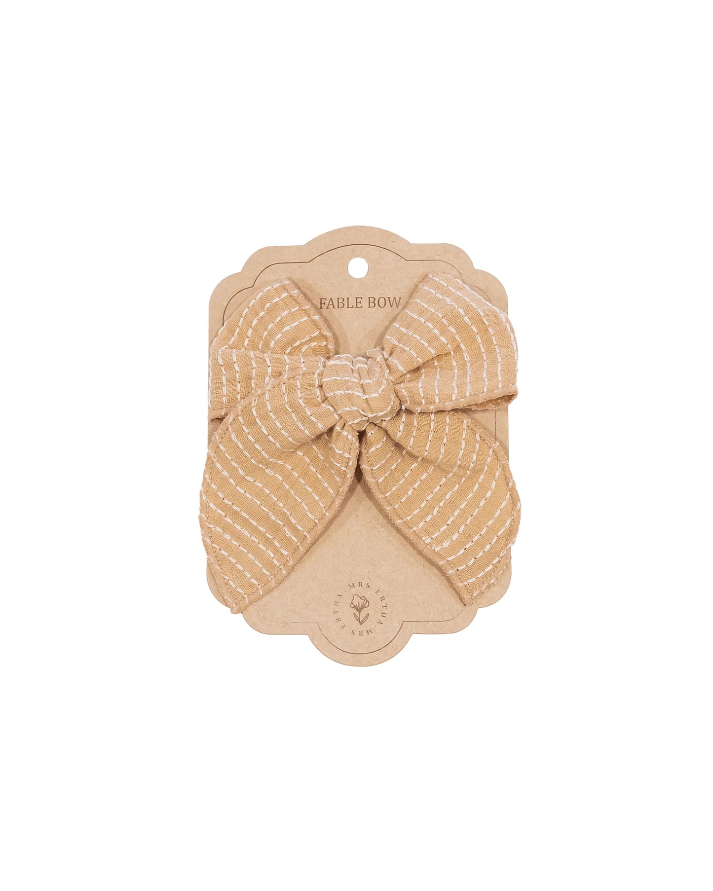 HAARSCHLEIFE - STRIPE HONEY BOW