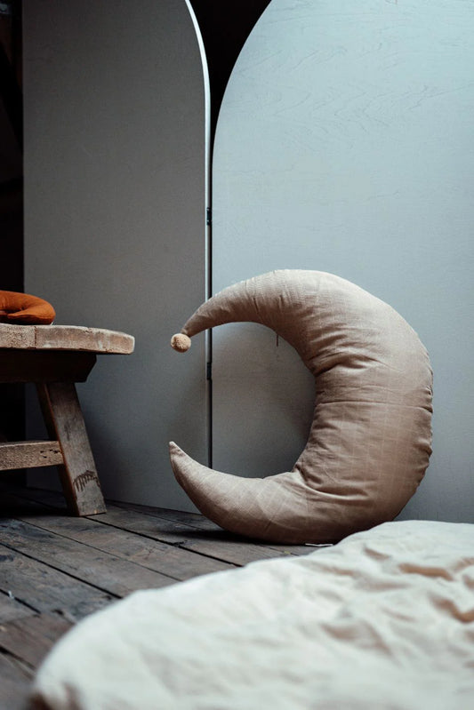 MOND STILLKISSEN - CAMEL