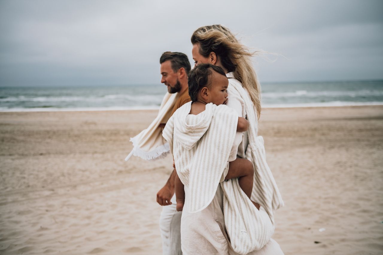PLAYA - MOMBAG FROTTEE GESTREIFT - SAND