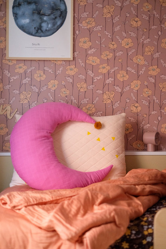 MOND STILLKISSEN - PINK POP