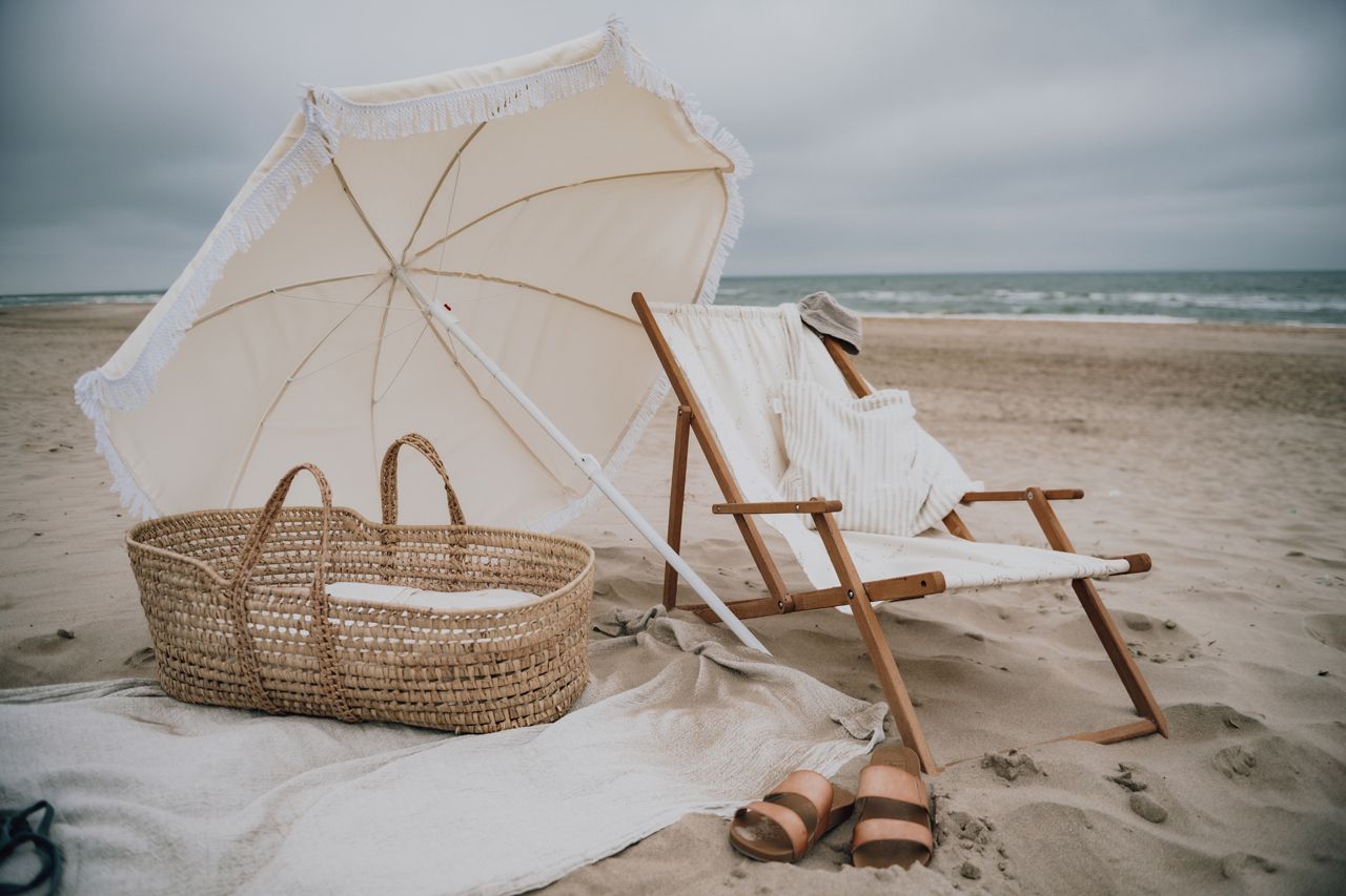 PLAYA - MOMBAG FROTTEE GESTREIFT - SAND