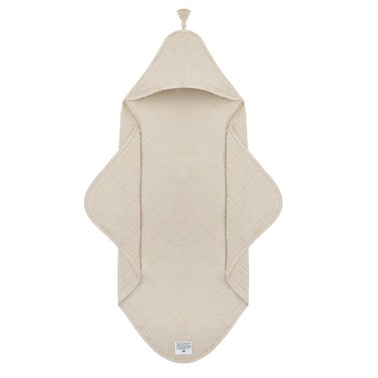 BADECAPE MIT KAPUZE - SANDMUSCHEL