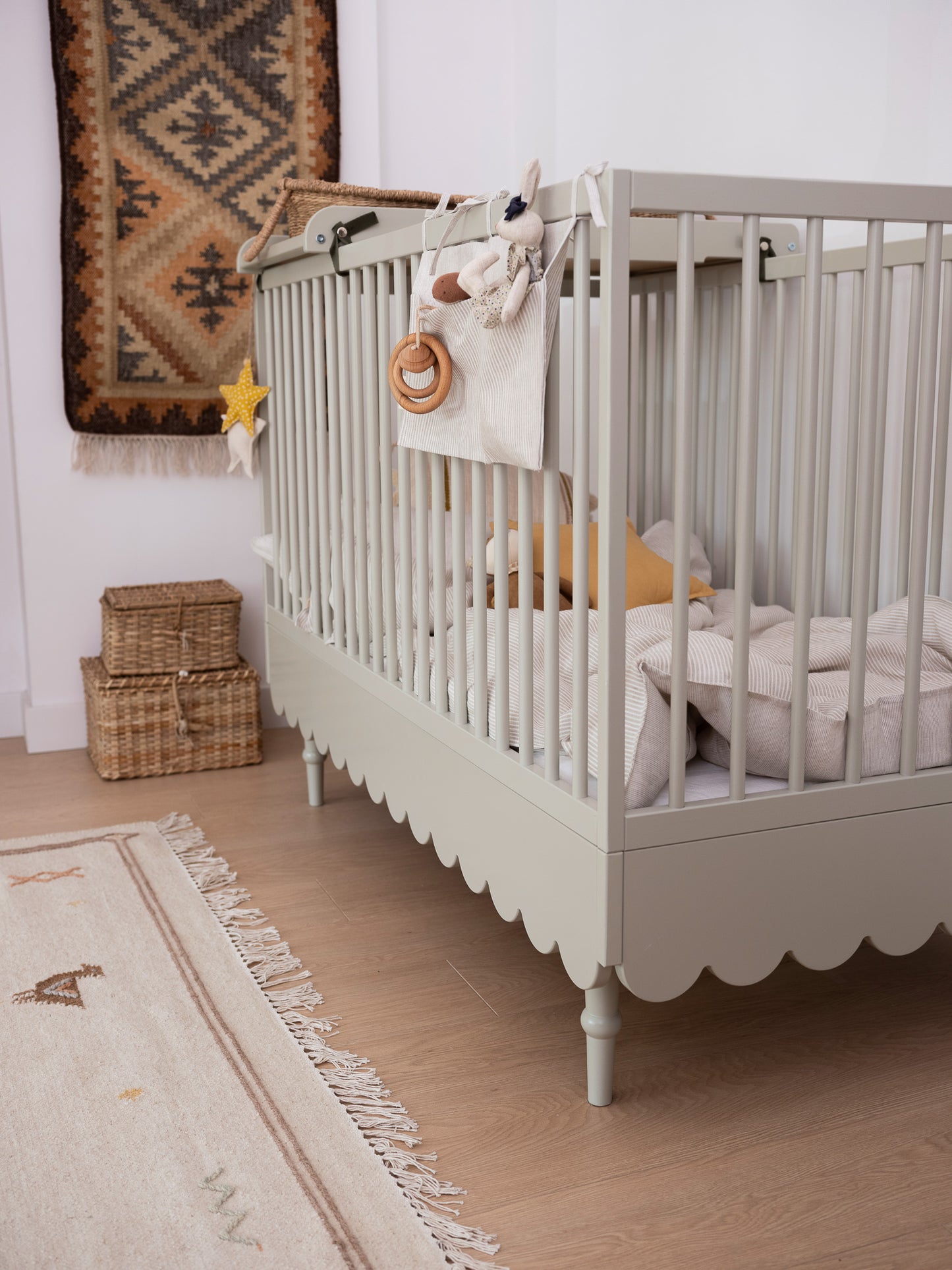 BABUSHKA BABYBETT 2in1 - OLIVE