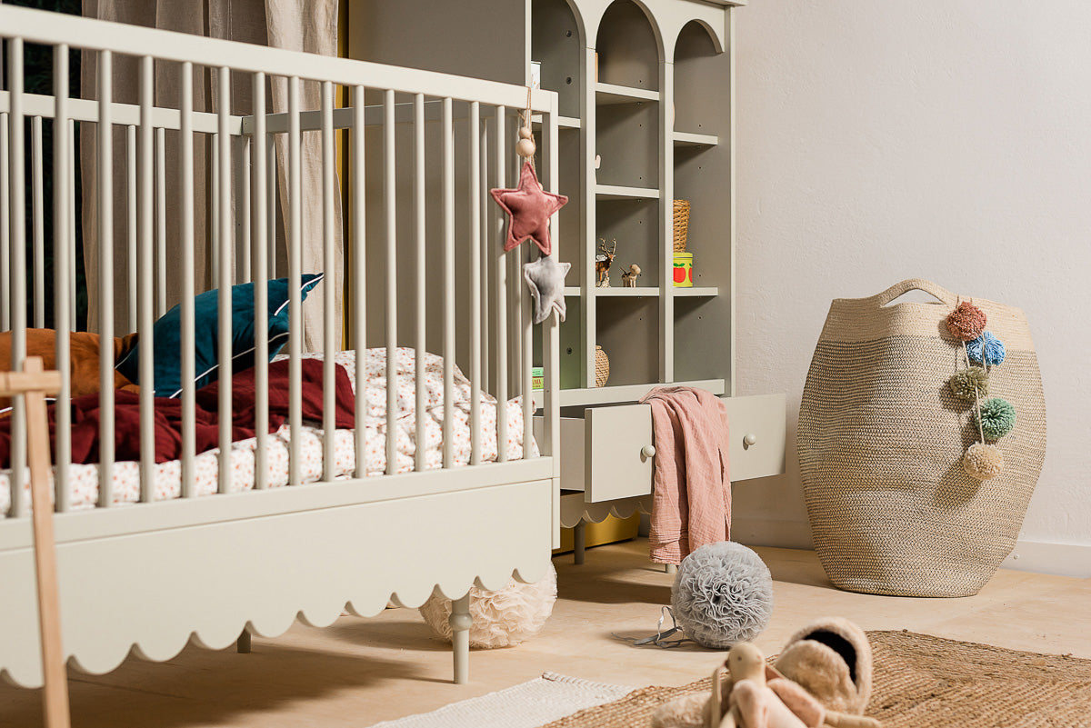 BABUSHKA BABYBETT 2in1 - OLIVE