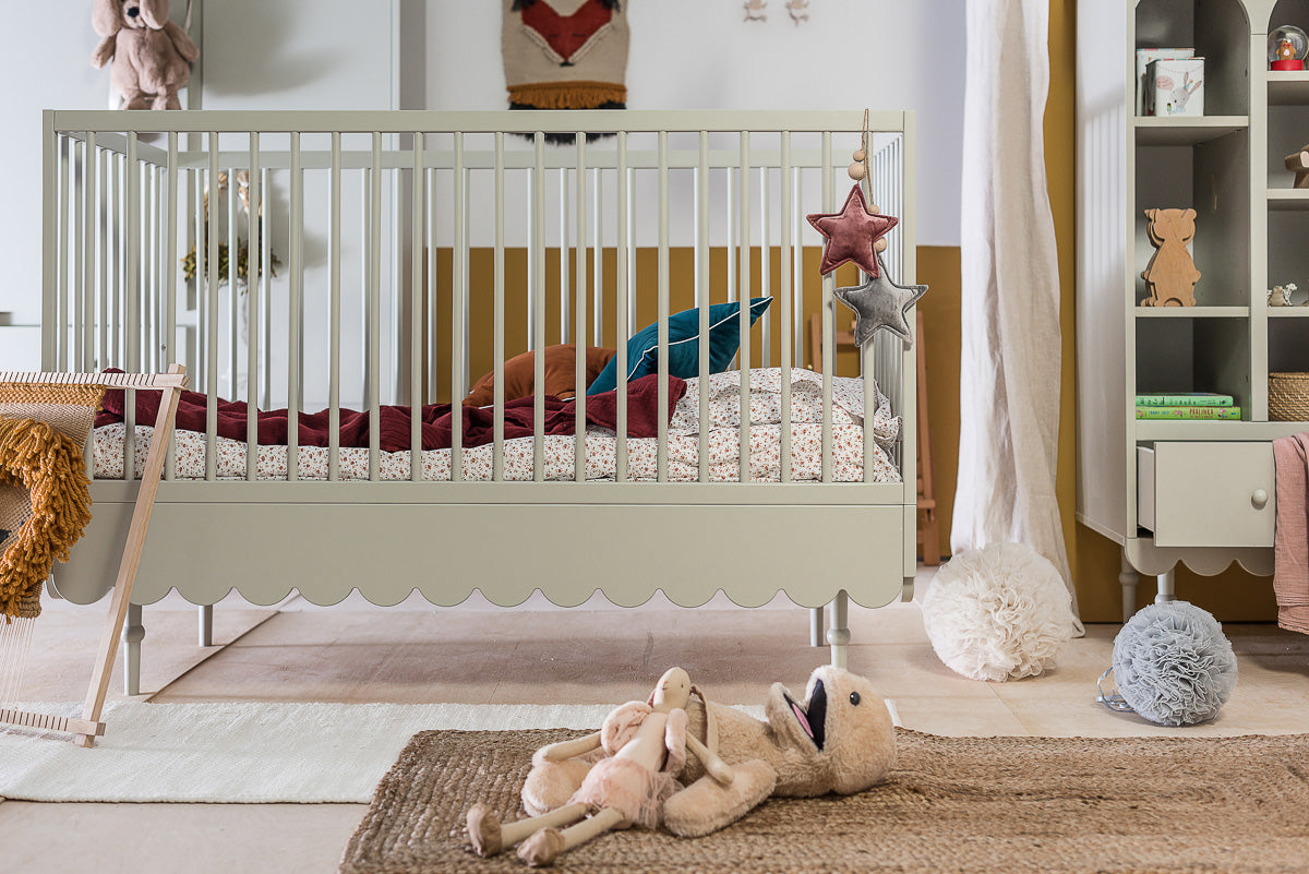 BABUSHKA BABYBETT 2in1 - OLIVE
