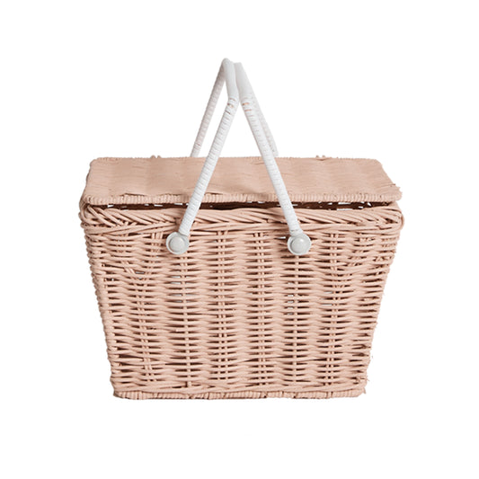 RATTAN PICKNICK KORB PIKI - ROSA