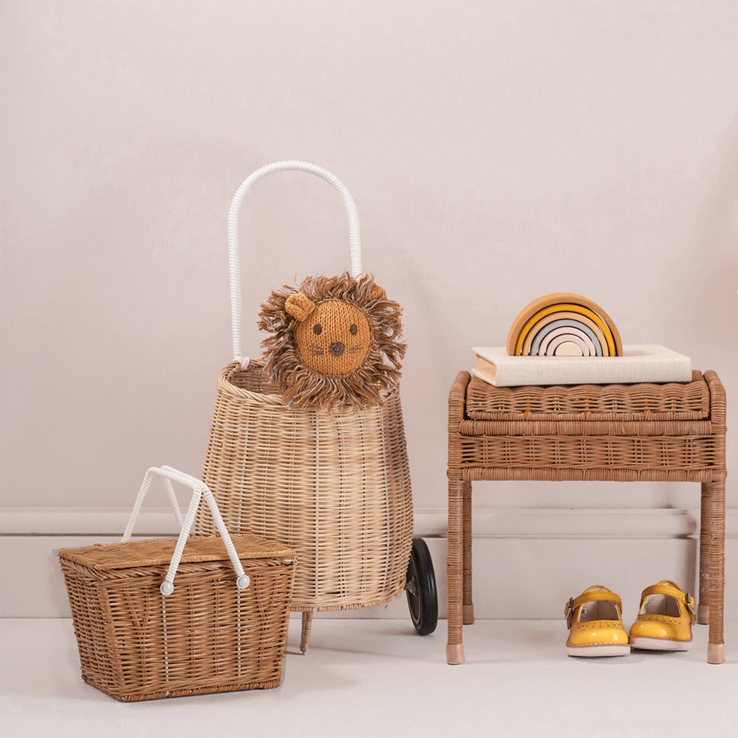 RATTAN PICKICK KORB PIKI - NATUR