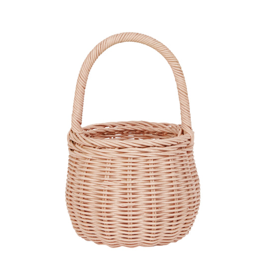 RATTANKORB BERRY - ROSA