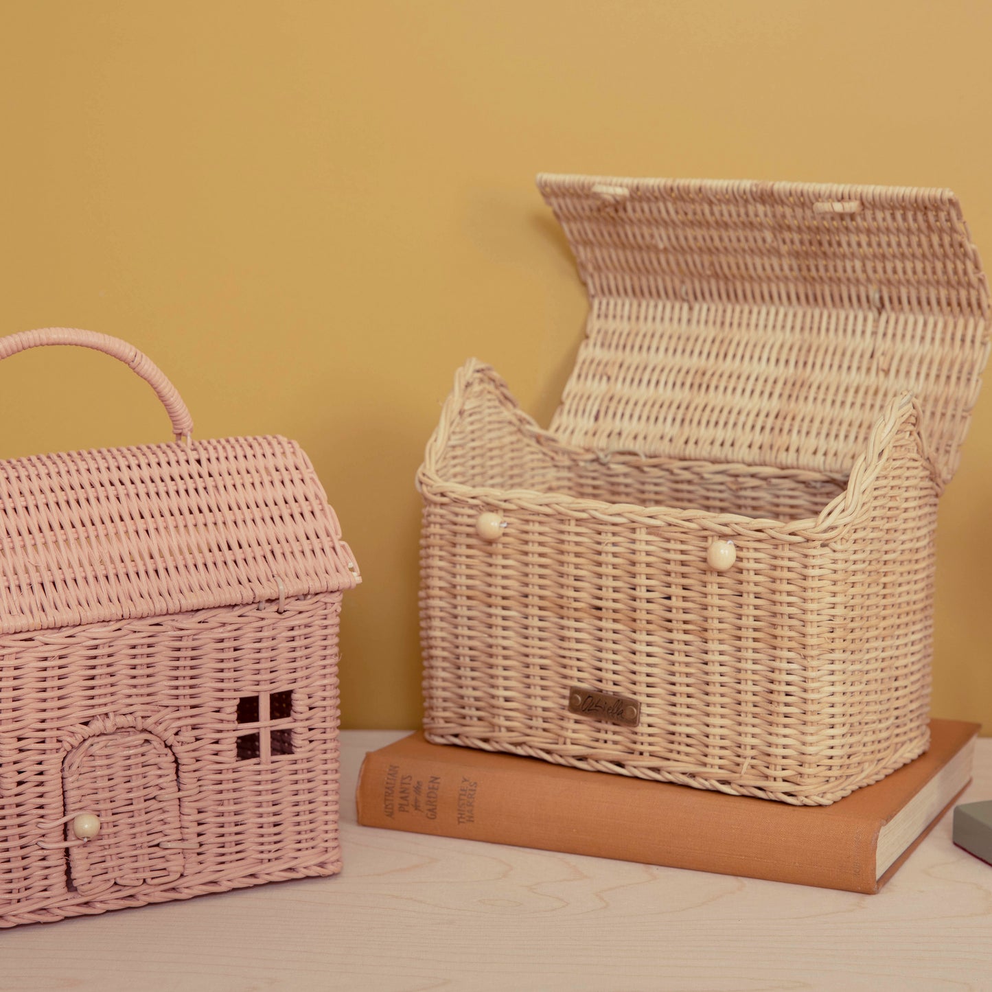 KORBTASCHE CASA CLUTCH - PUPPENHAUS - STROH